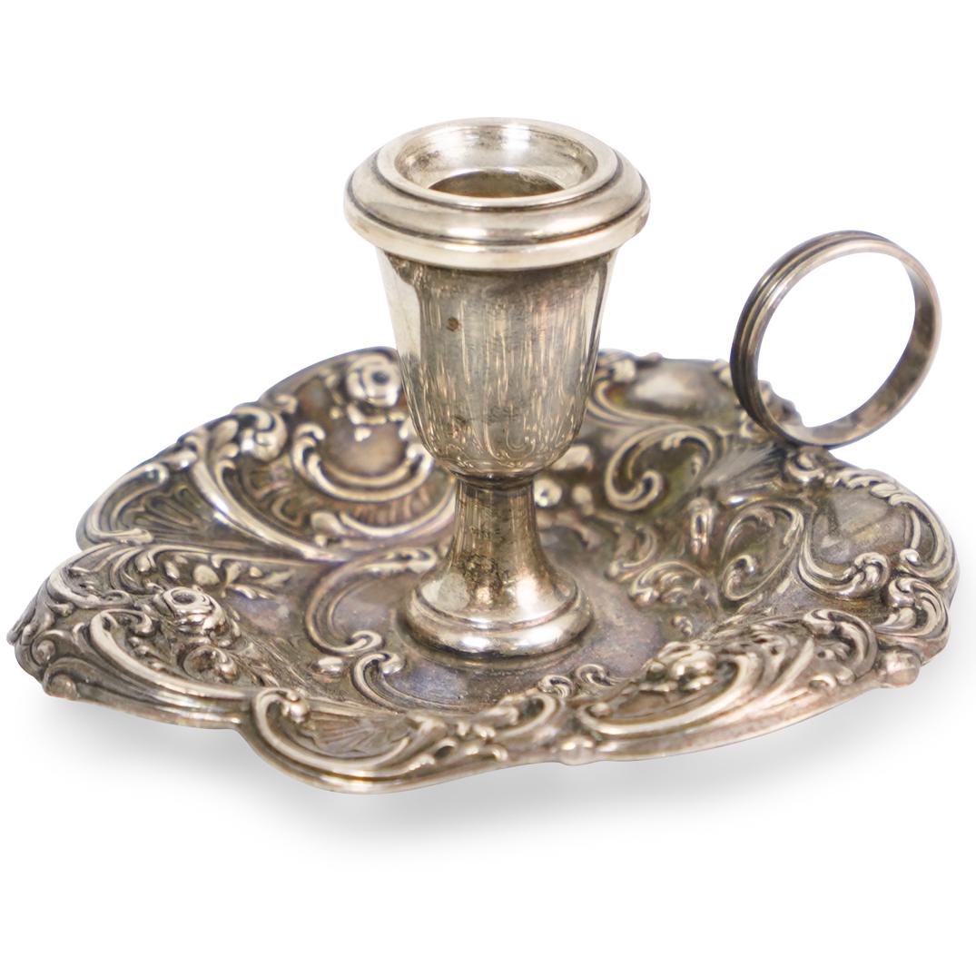 Gorham Sterling Silver Candle Holder Oct 02, 2019 Akiba Antiques in FL