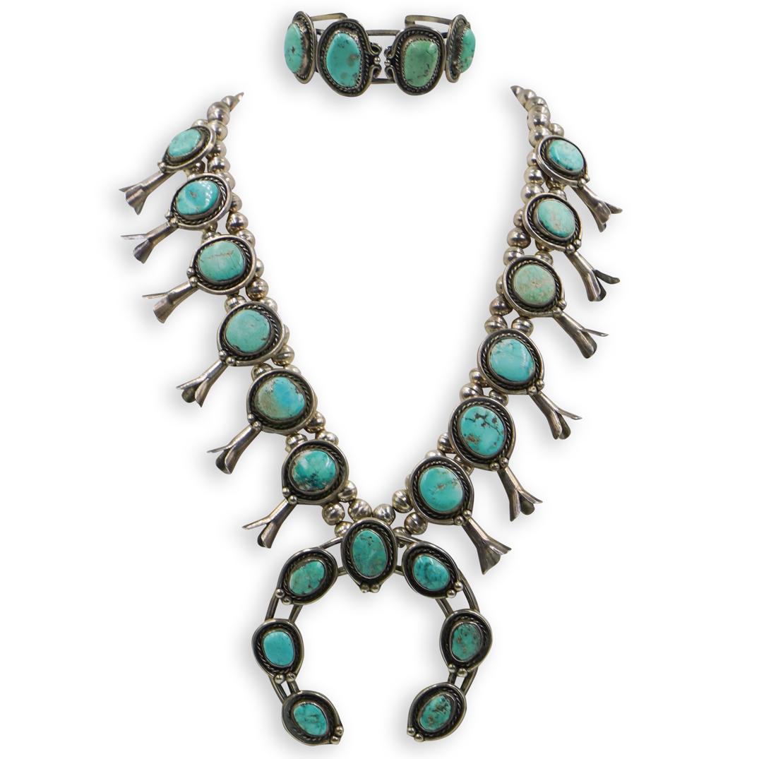 Turquoise and Sterling Jewelry Set (1 of 5)