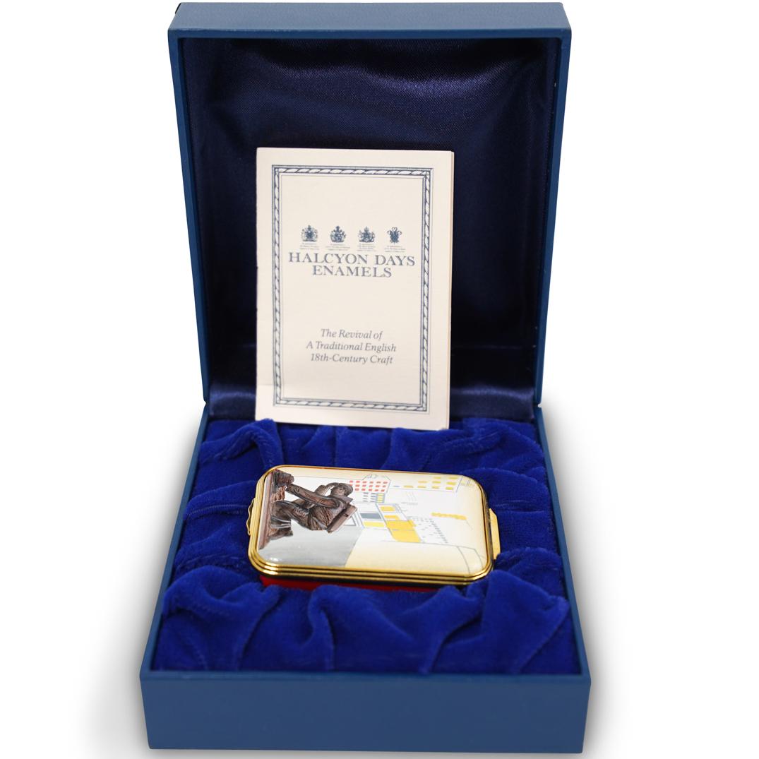 Halcyon Days Enamel Trinket Box (1 of 4)
