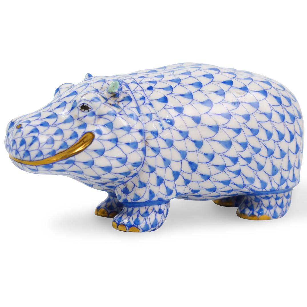 Herend Porcelain Hippo (1 of 3)