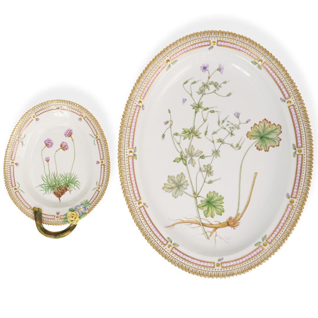 (2 Pc) Copenhagen Porcelain Serving Dish and Tray (1 of 7)