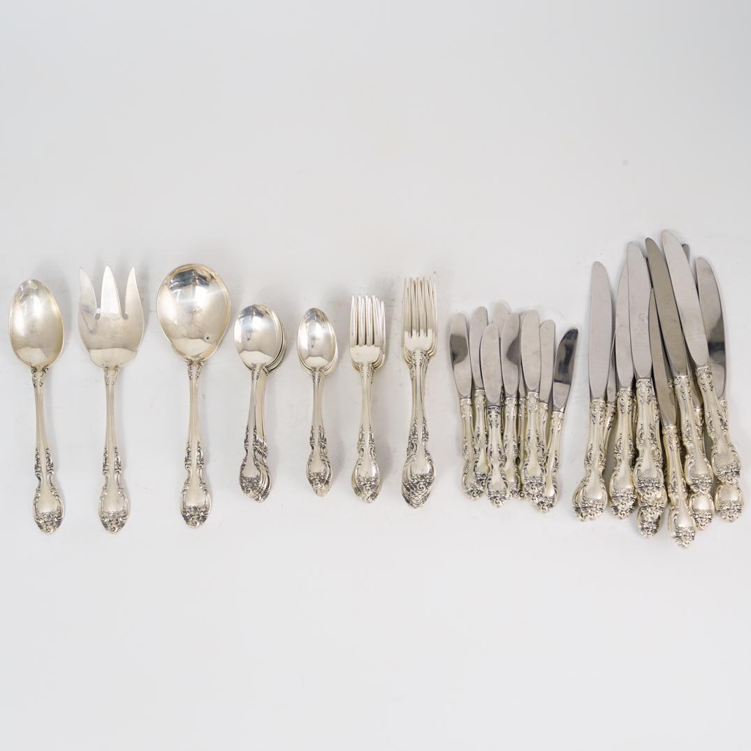 (76 Pc) Gorham Melrose Sterling Flatware Set (1 of 4)