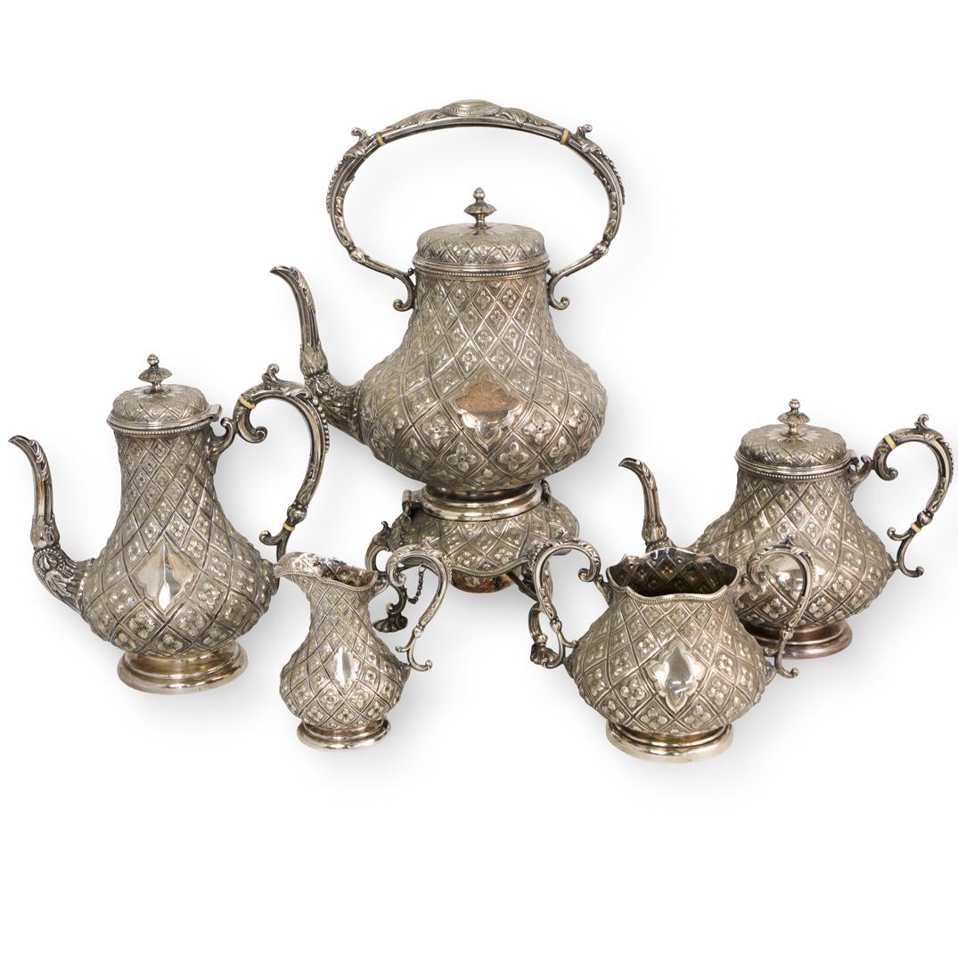 (5 Pc) Joseph Rodgers and Sons Silver Plated Tea (1 of 10)