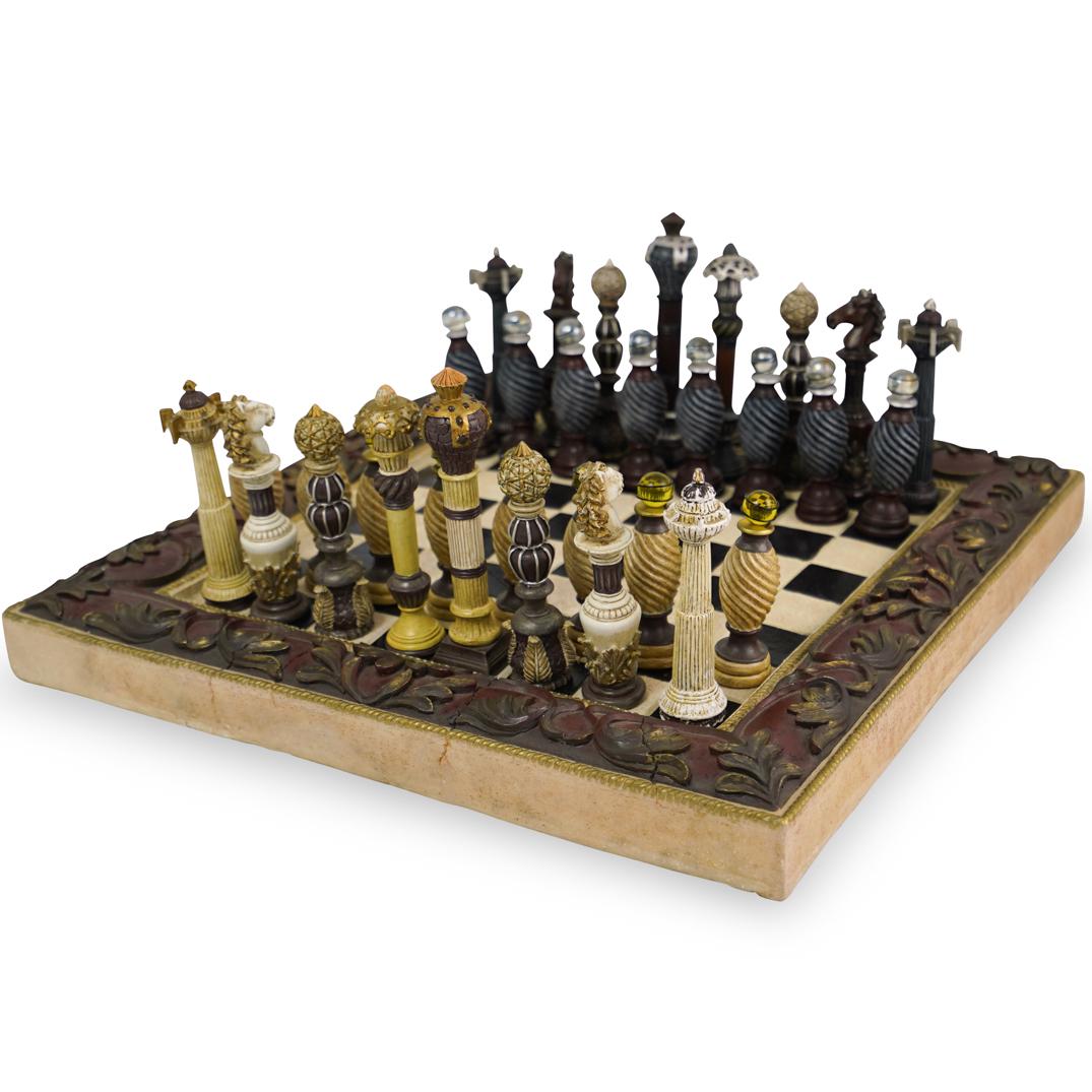 Decorative Carved Chess Game Set (1 of 7)