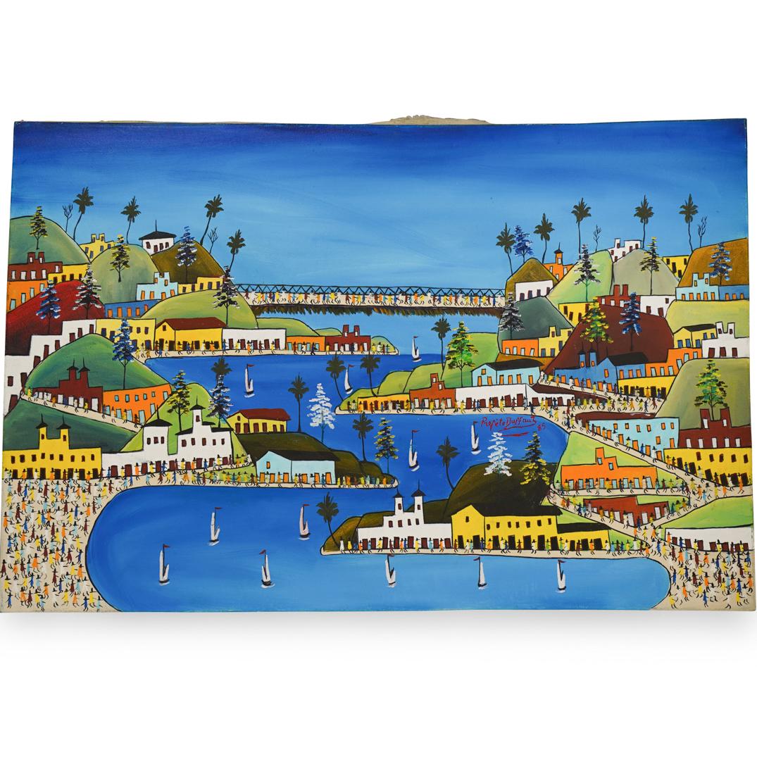Prefete Duffaut (Haiti, 1923-2012) Oil Painting (1 of 4)