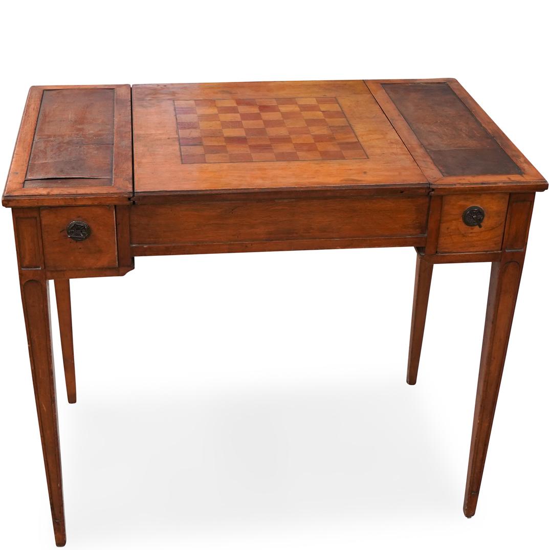 Antique Inlaid Gaming Table (1 of 8)