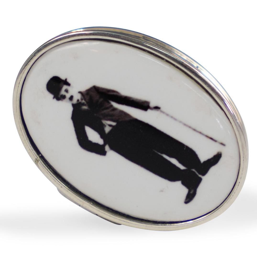 Sterling Silver Enamel Pill Box (1 of 3)