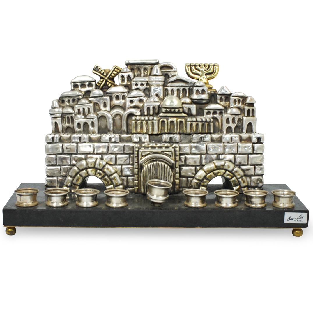 Ben-Zion (1897-1987) Sterling Silver Menorah Sculpture (1 of 6)