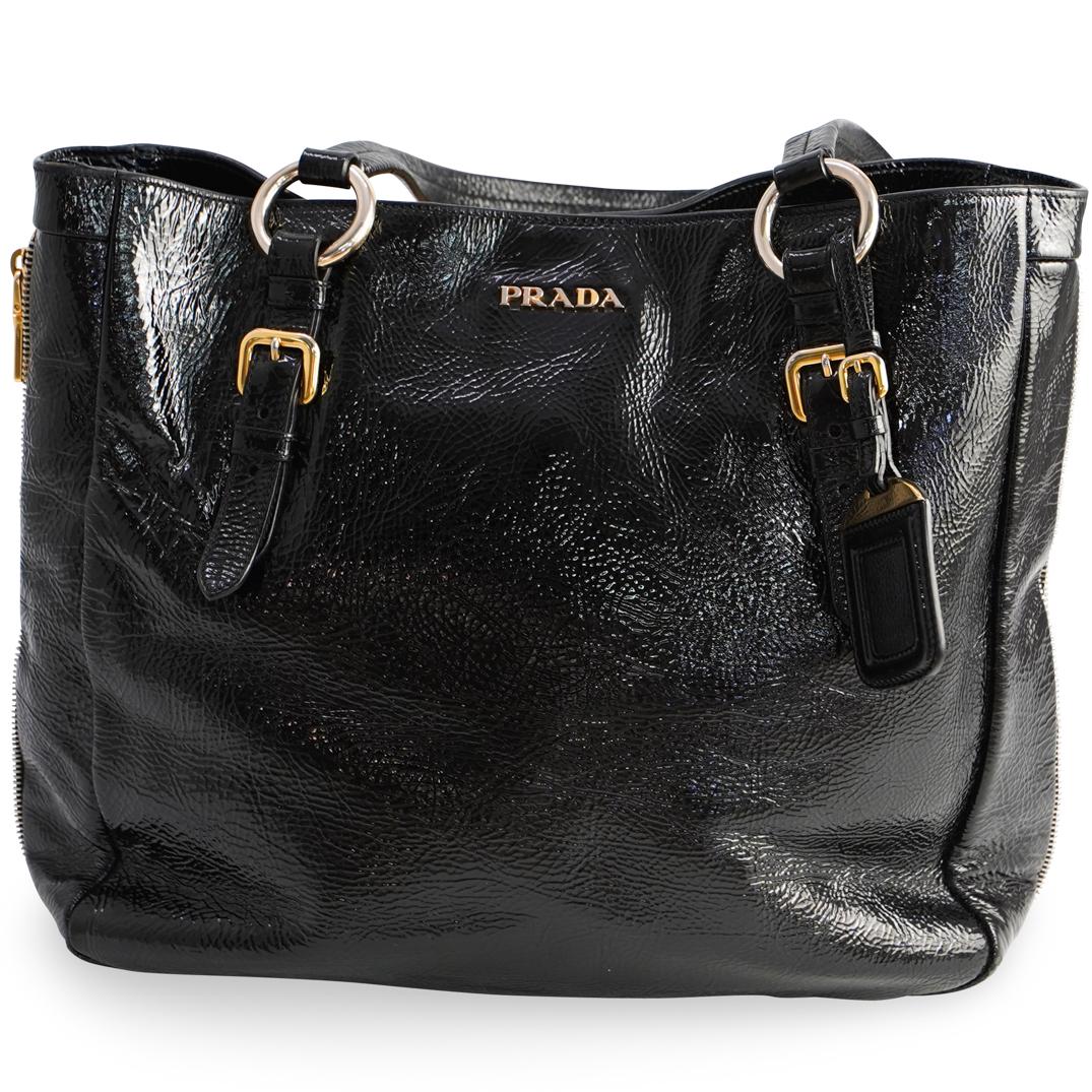 Prada Black Patent Leather Shoulder Bag (1 of 12)