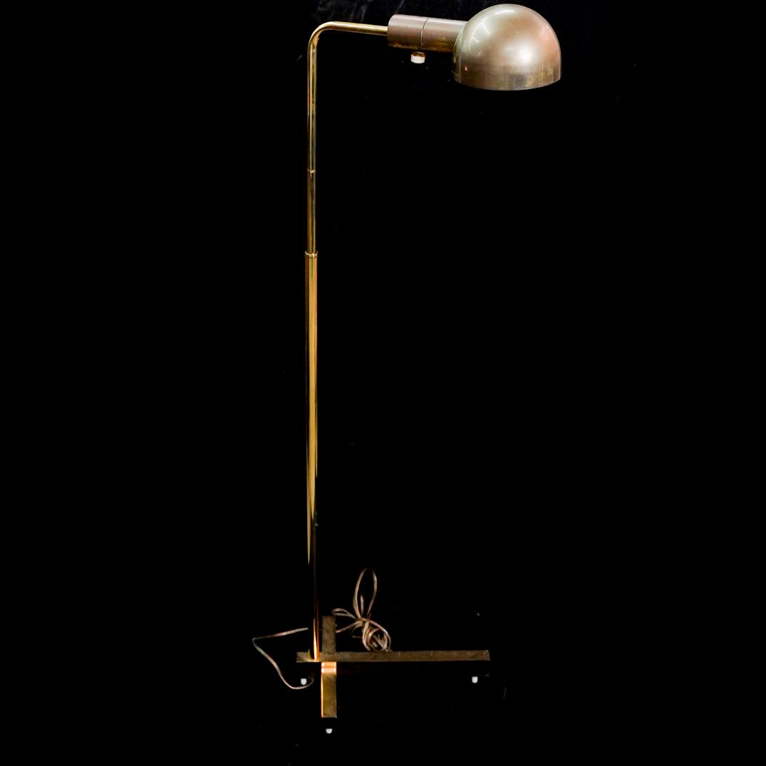 Casella Mid-Century Brass Floor Lamp (1 of 3)