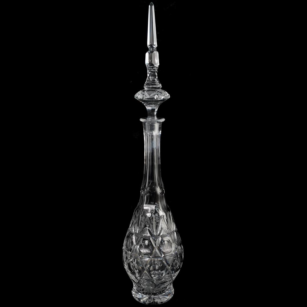 Large Cut Crystal Decorative Decanter (1 of 3)