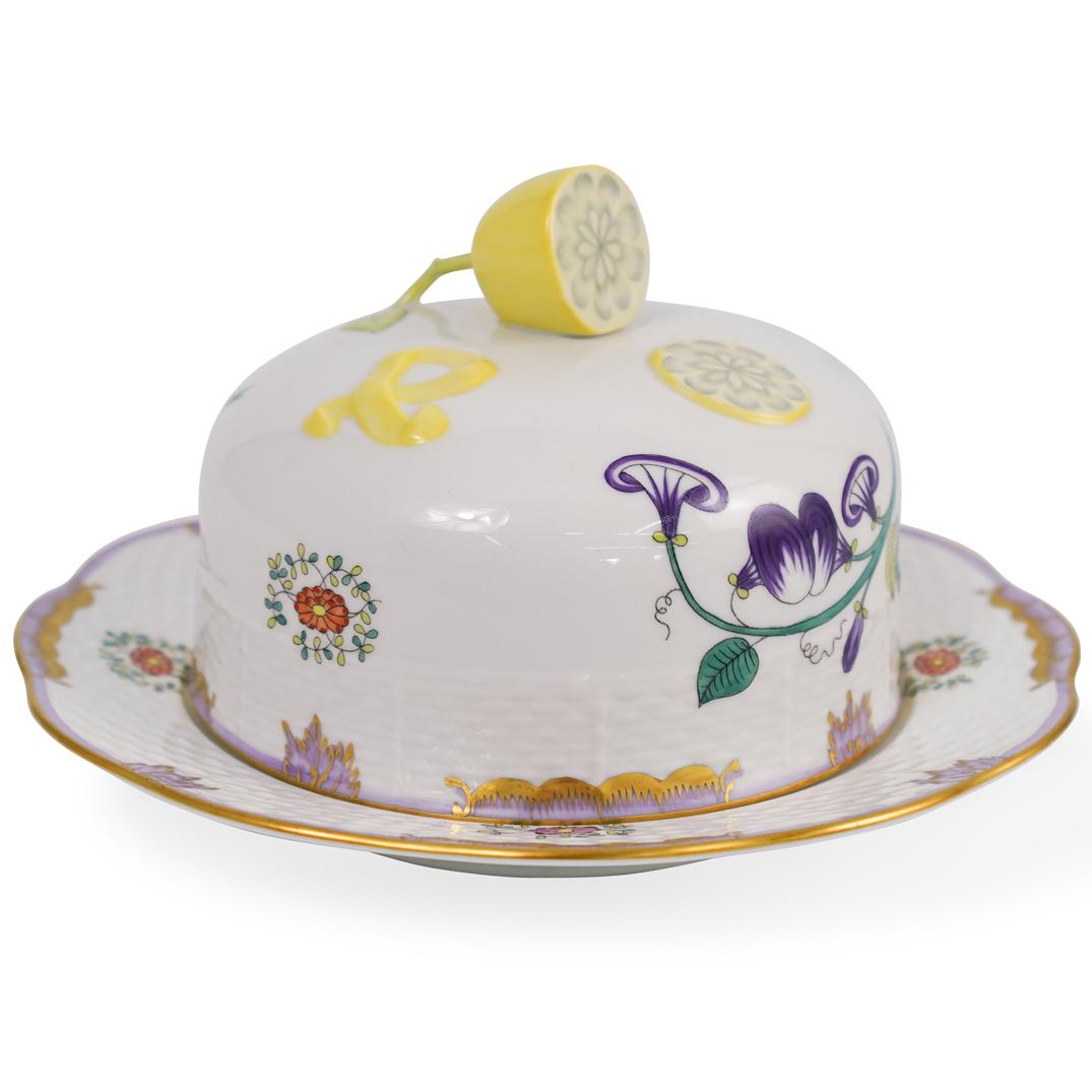 Herend Porcelain Covered Butter Dish (1 of 7)
