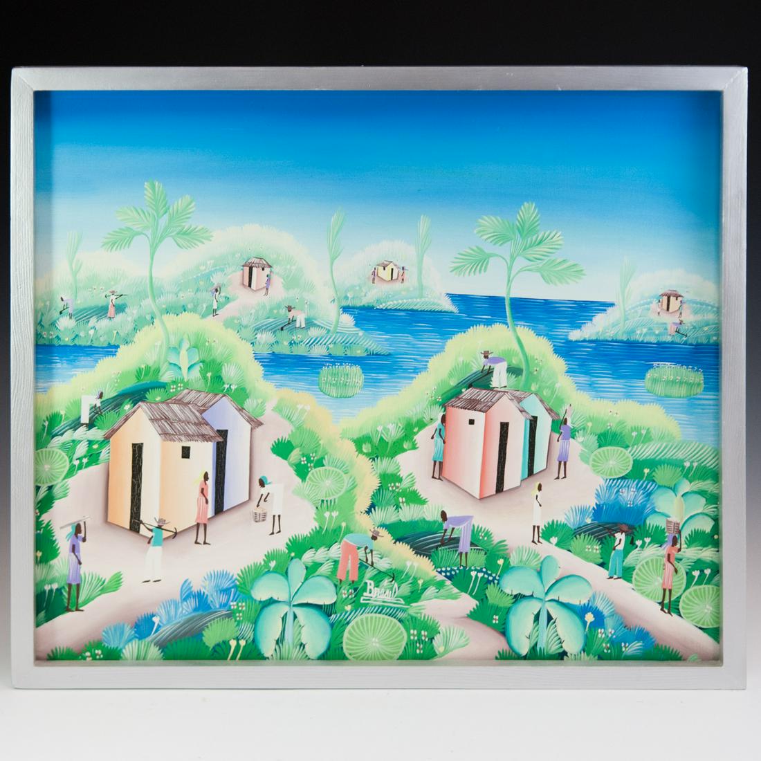 Jean J. Bresil (Haitian 20th Ct.) Painting (1 of 3)