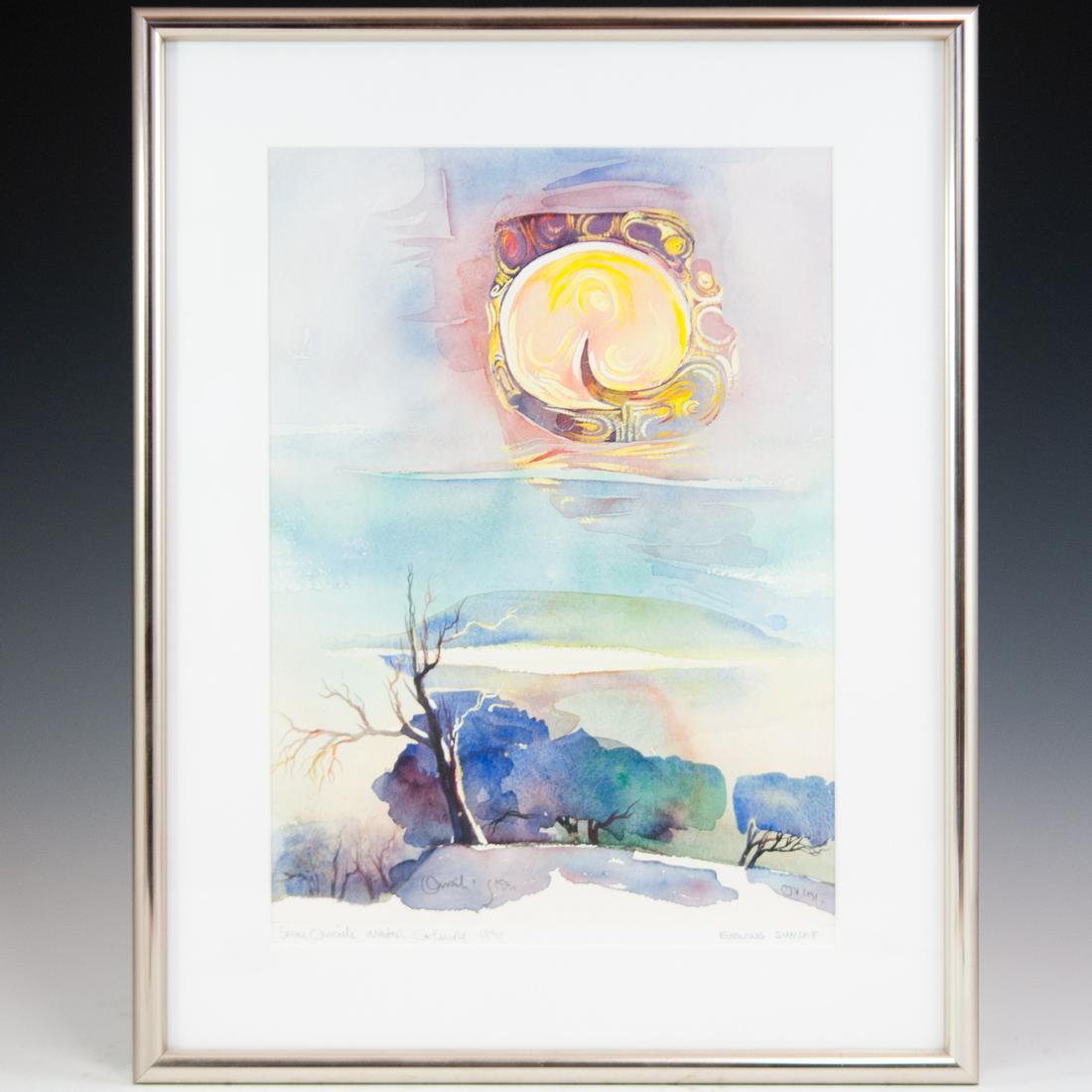 Sam Ovraiti (Nigerian B. 1961-) Watercolor (1 of 4)