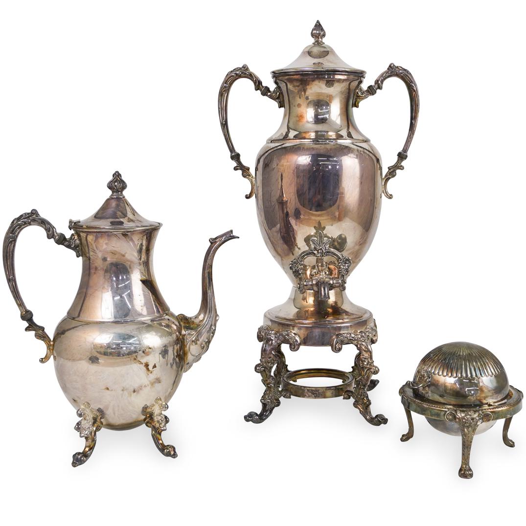 (3 Pc) Silver Plated Table Articles (1 of 12)