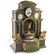 Lanshire Bronze & Onyx Mantel Clock & Barometer