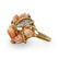 14k Gold and Angel Skin Coral Ring - 2