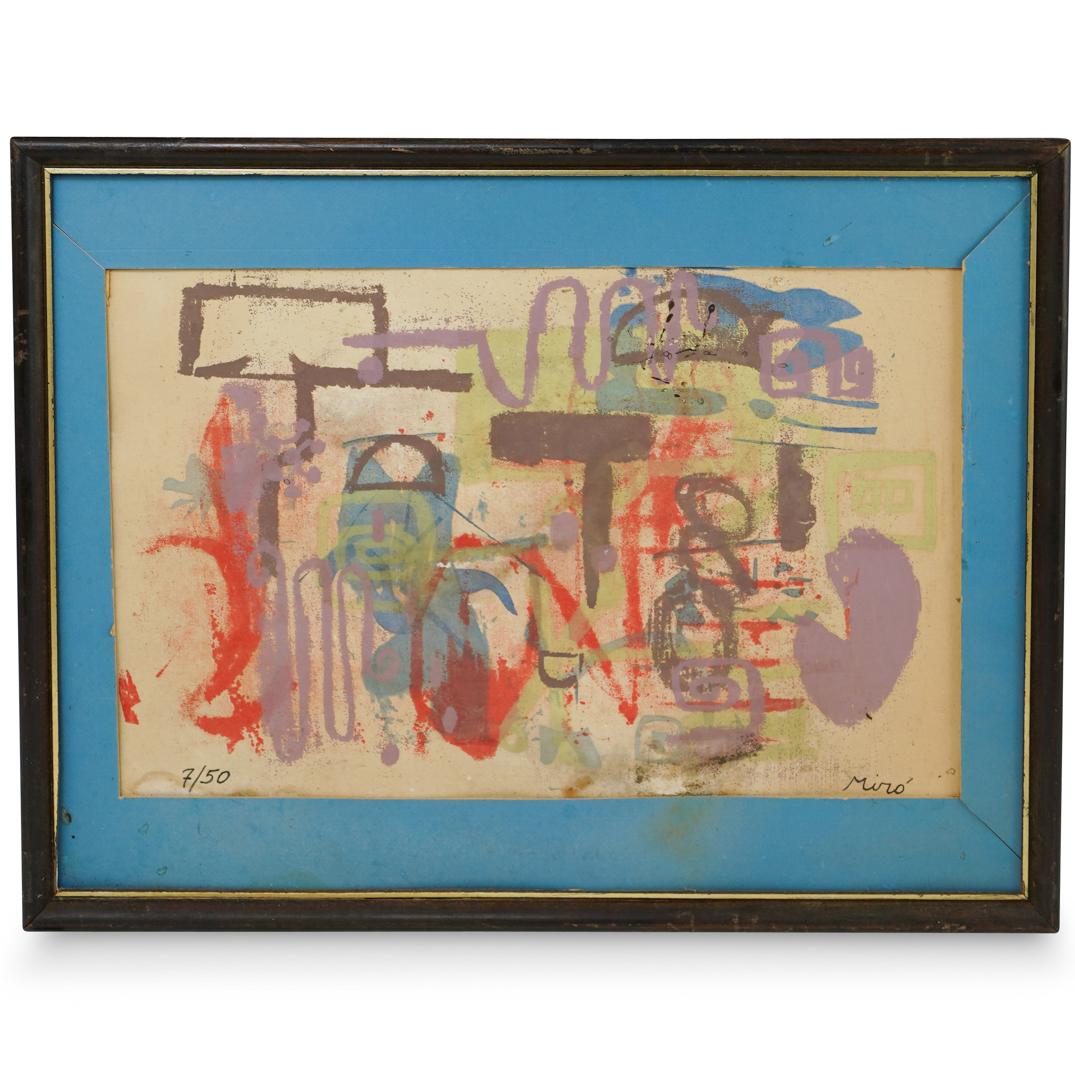 Joan Miro Colored Serigraph (1 of 4)