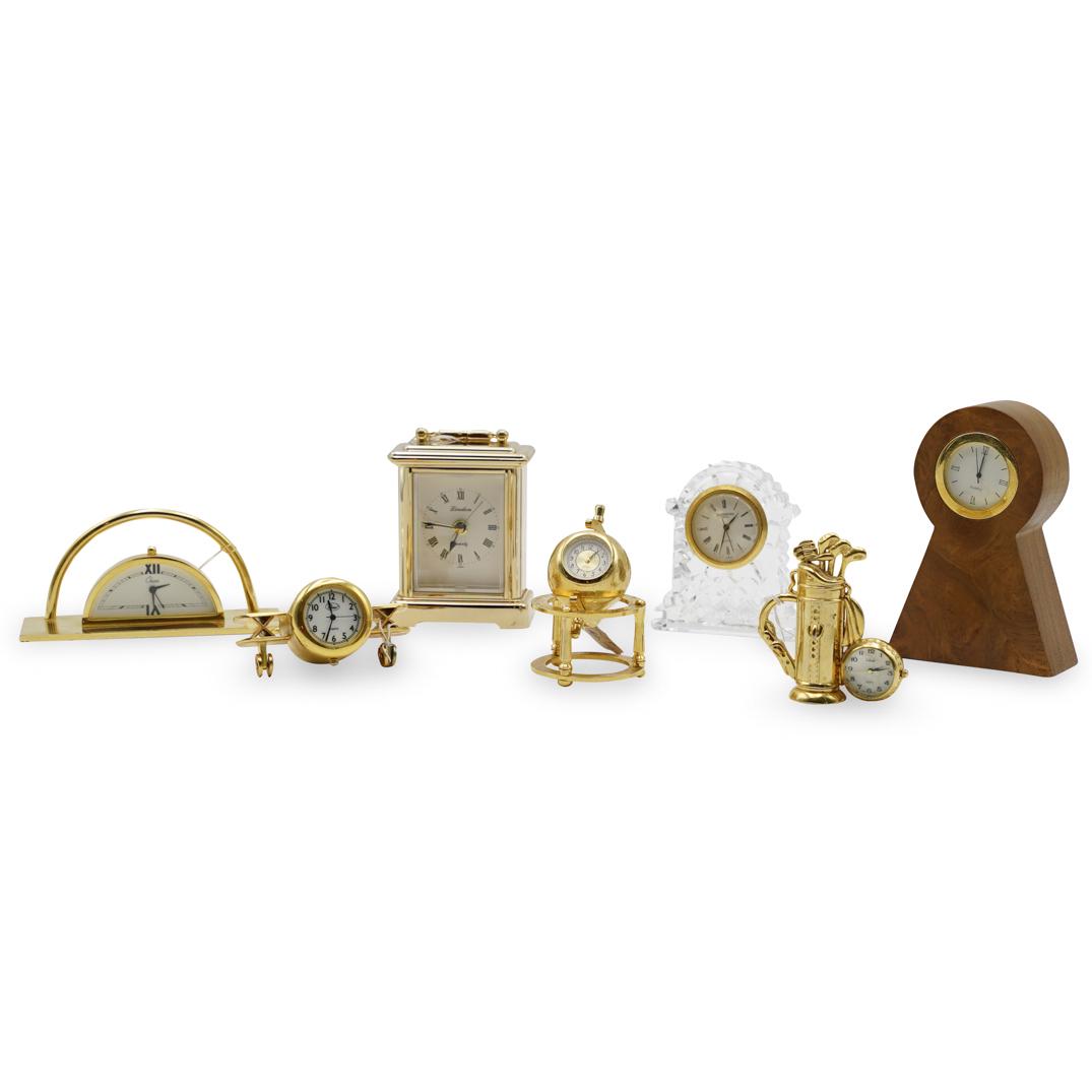 (7 Pc) Collection Of Desk Clocks (1 of 4)