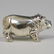 Sterling Silver Miniature Hippo - 2