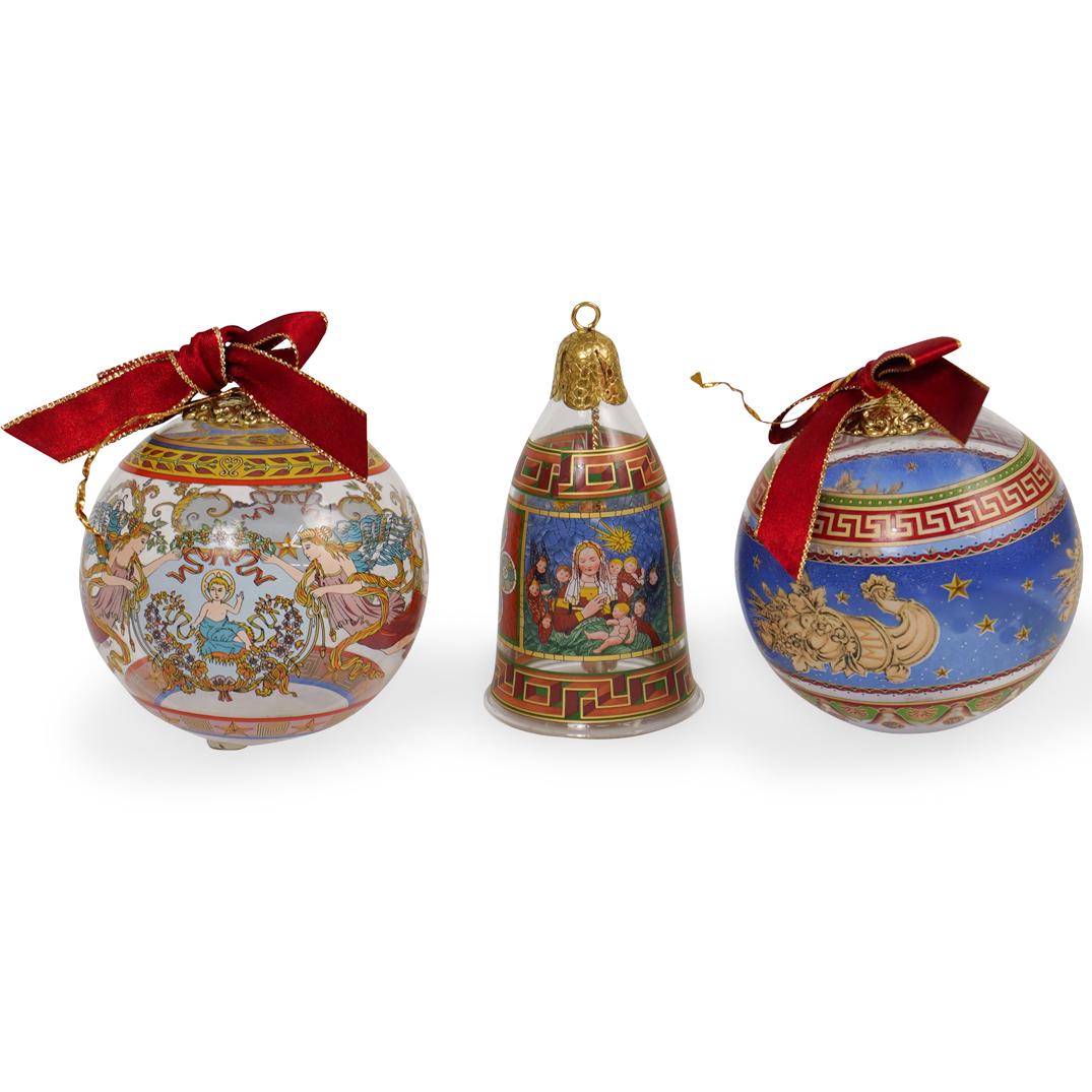 (3 Pc) Rosenthal x Versace Glass Ornaments (1 of 7)