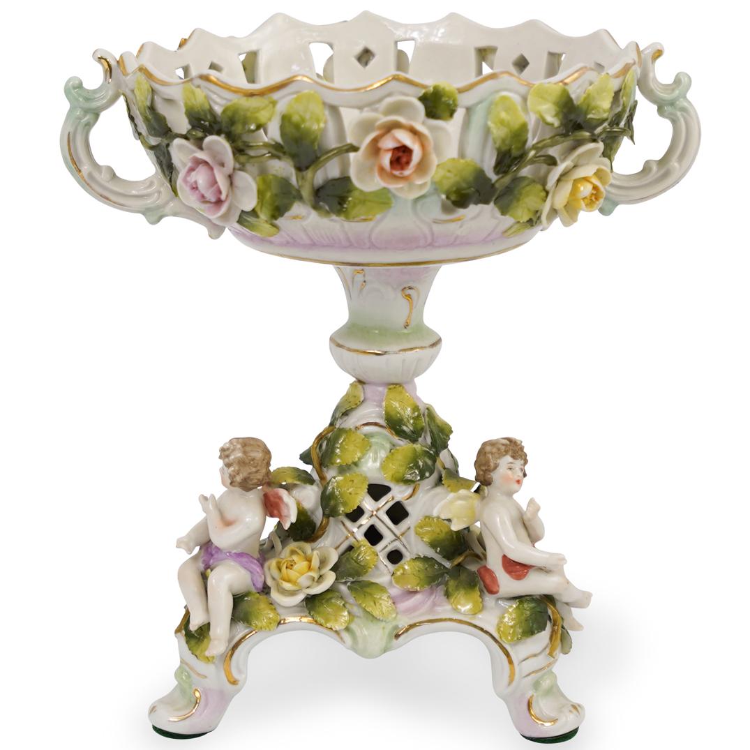 Sitzendorf Porcelain Figural Compote (1 of 7)