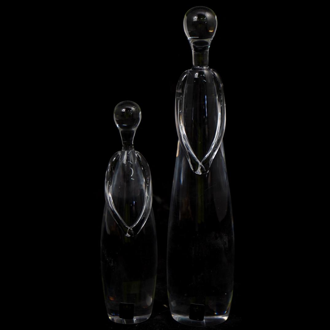 (2 Pc) Royal Krona Crystal Sculptures (1 of 3)