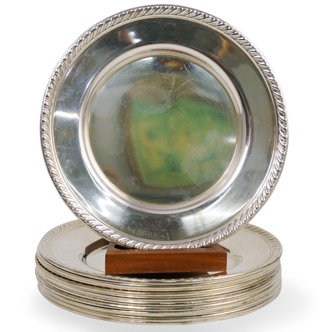 (12 Pc) Sterling Silver Deserts Plates (1 of 4)