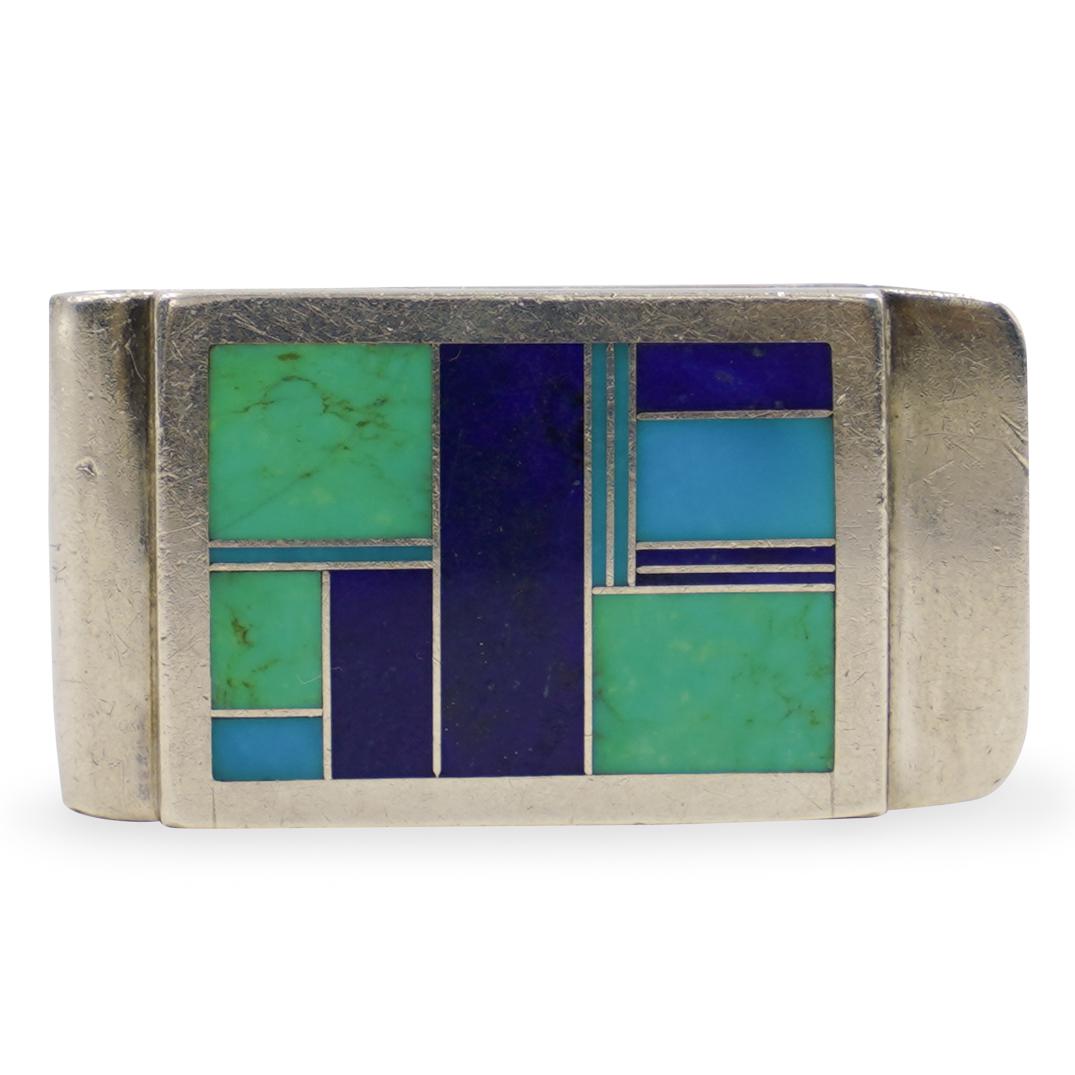 Navajo Sterling Money Clip (1 of 2)
