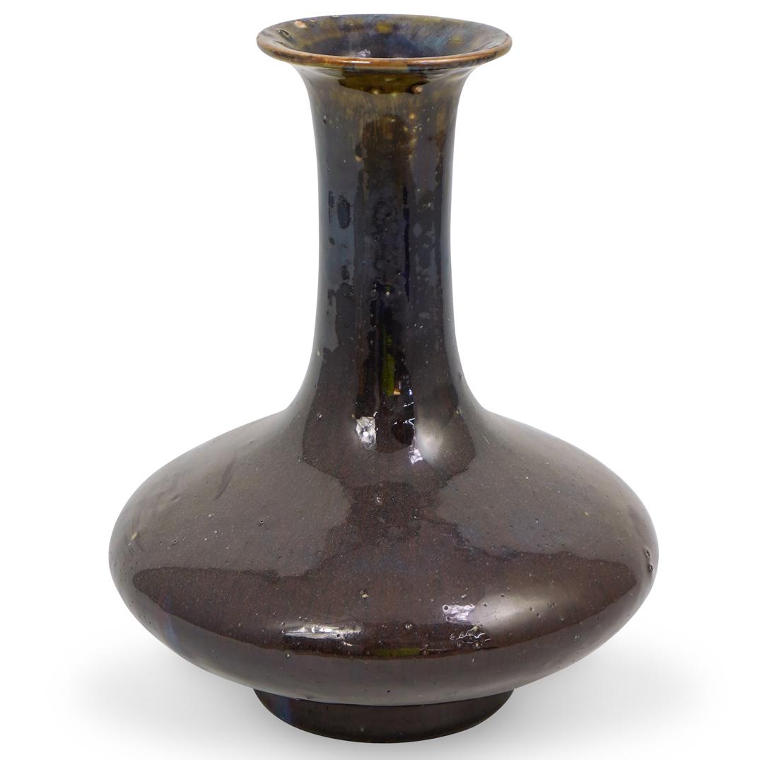 Chinese Flambe Glazed Vase (1 of 4)