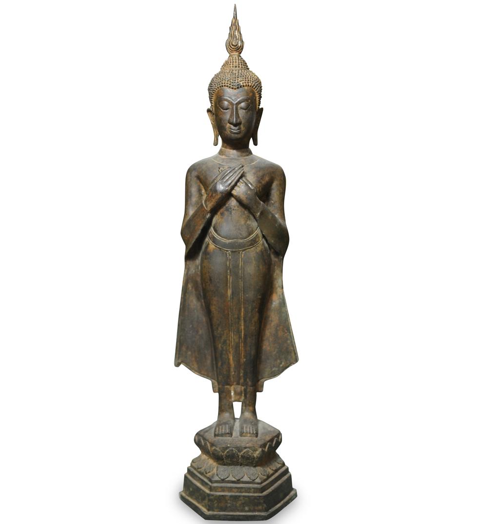 Thai Bronze Standing Buddha (1 of 8)