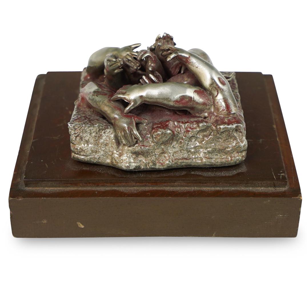 School Of Sergio De Camargo Silver Bronze Sculpture (1 of 4)