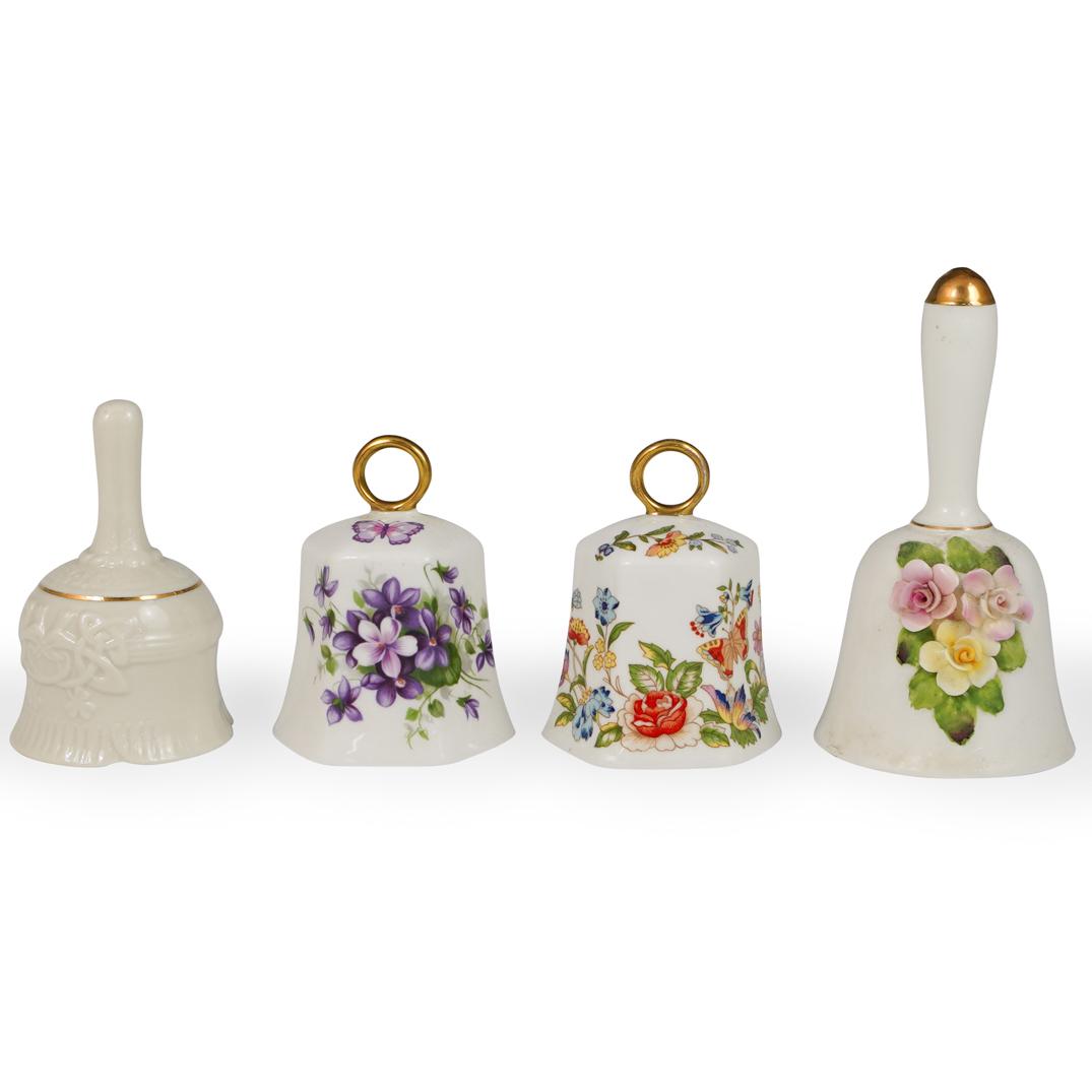(4 Pc) English Porcelain Dinner Bells (1 of 7)