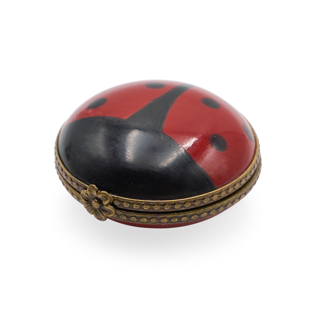 Limoges Ladybug Porcelain Trinket Box Dec 10, 2019 Akiba Antiques in FL
