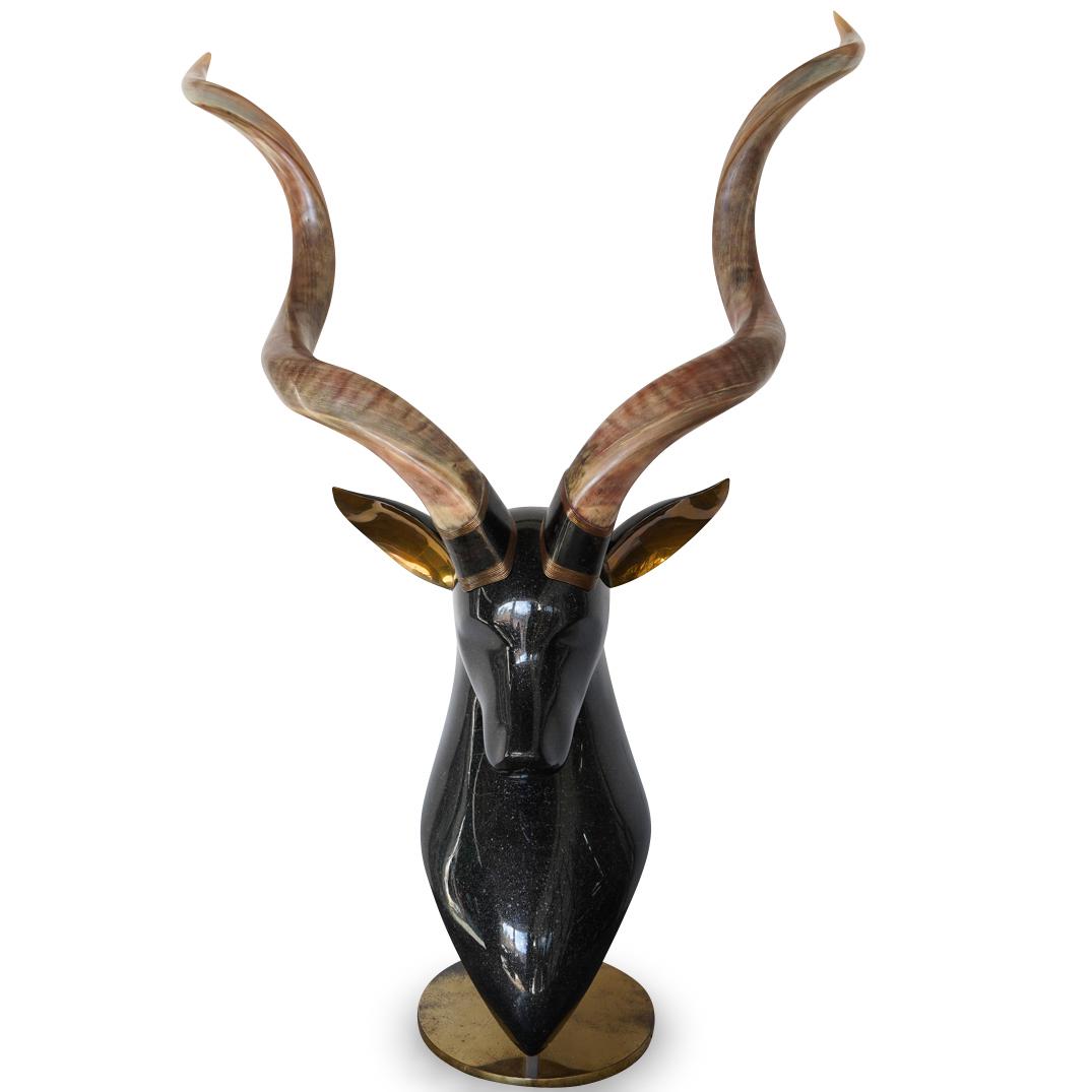Roberto Estevez For Karl Springer Stag Sculpture (1 of 9)