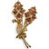14K Gold Ruby & Diamond Pin
