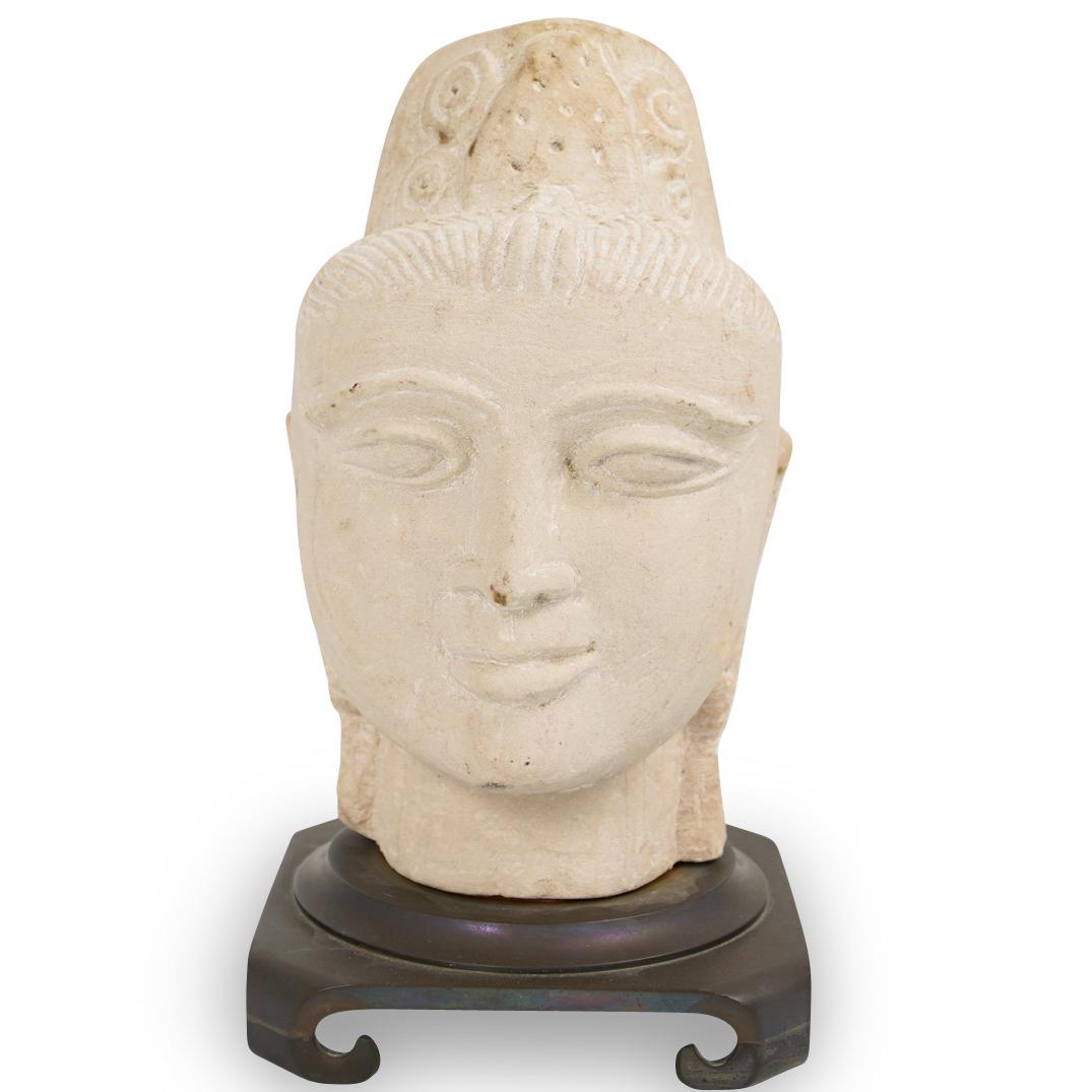 Chinese Stone Buddha Bust (1 of 3)