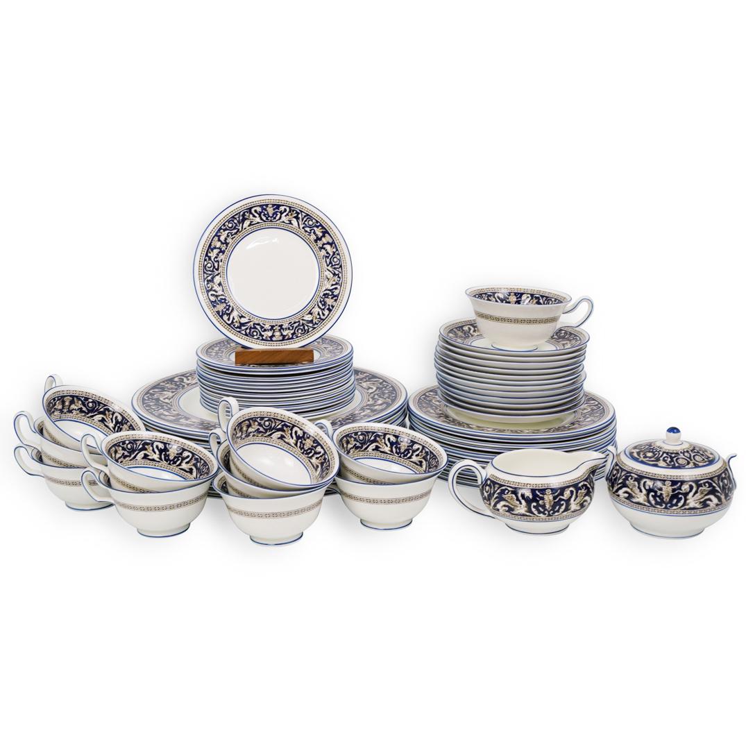 (49 Pc) Wedgwood "Florentine" Porcelain Set (1 of 6)