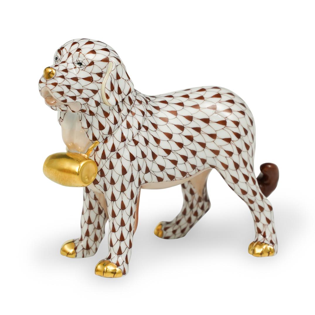 Herend Porcelain Saint Bernard Figurine (1 of 4)