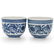 Pair Of Chinese Qing Dynasty Blue and White Porcelain