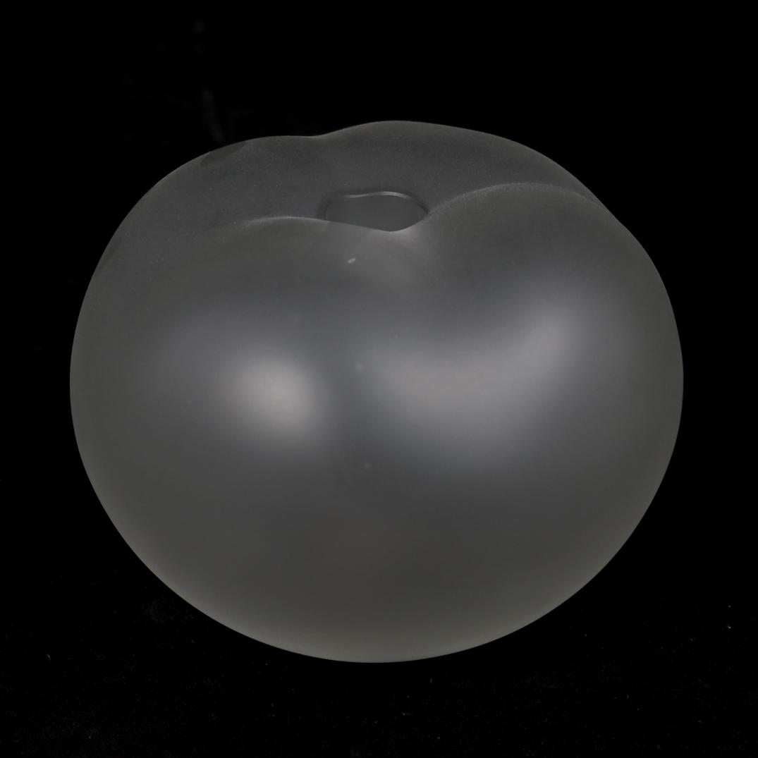 Lalique "Grande Pomme" Crystal Apple (1 of 3)