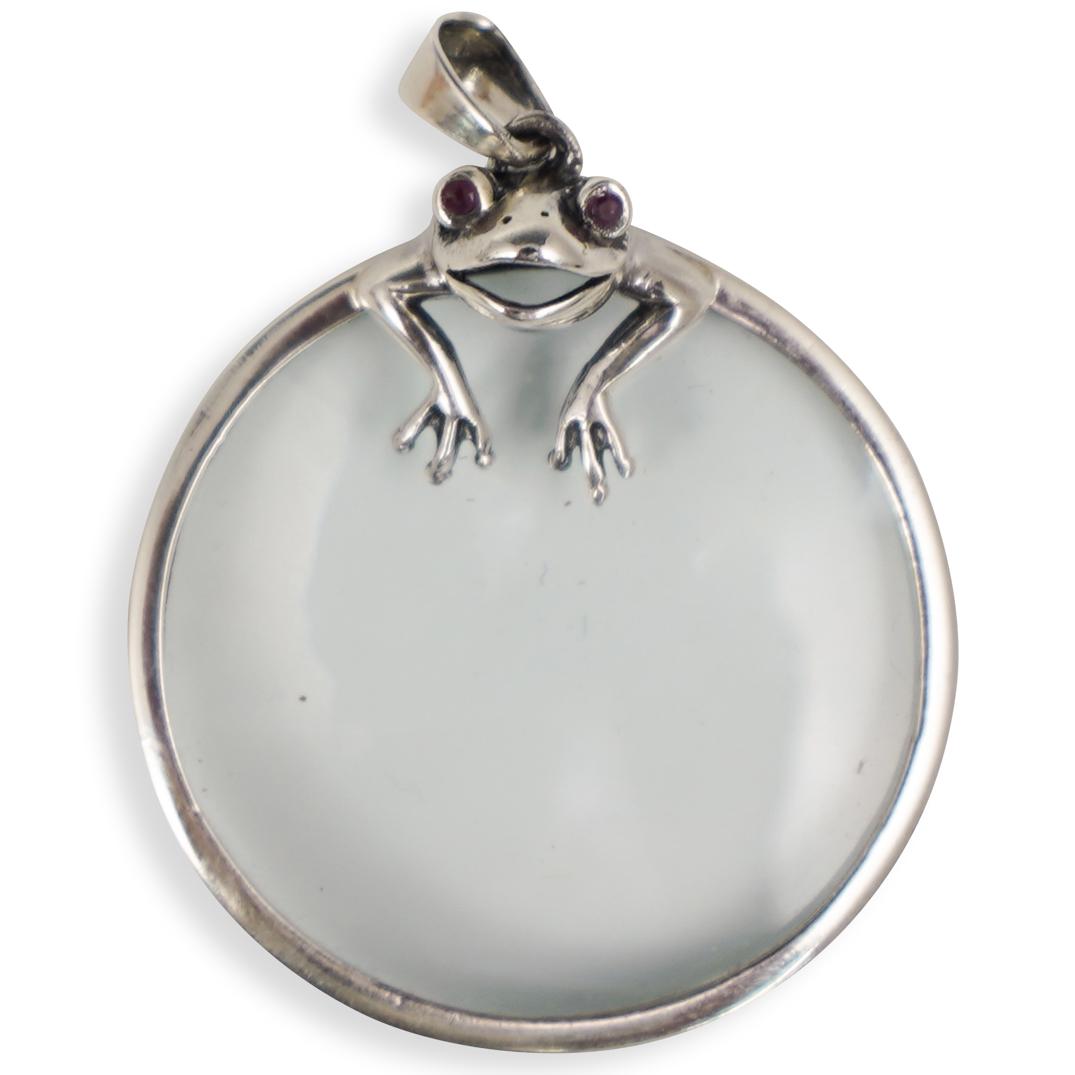 Silver Magnifying Glass Pendant (1 of 1)