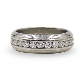 Mayor's Platinum & Diamond Eternity Ring: DESCRIPTION: A Mayor's eternity ring composed of a platinum band, garnished with diamonds completely encompassing the ring. The diamonds are VS- F color and weigh approximately 2.50-2.75 carats.