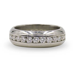 Mayor's Platinum & Diamond Eternity Ring: DESCRIPTION: A Mayor's eternity ring composed of a platinum band, garnished with diamonds completely encompassing the ring. The diamonds are VS- F color and weigh approximately 2.50-2.75 carats. Marke