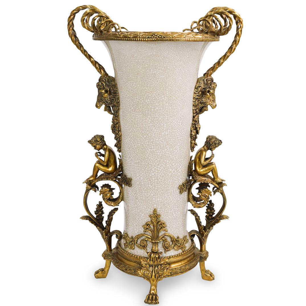 Porcelain and Gilded Bronze Vase (1 of 7)