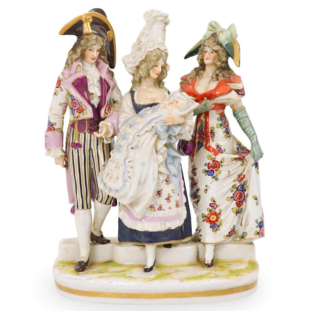 Capodimonte Porcelain Figural Group (1 of 5)