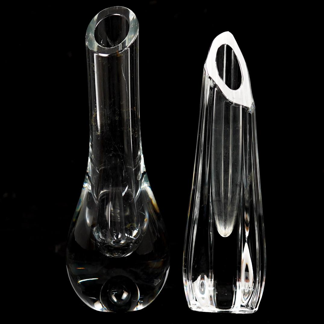 (2Pc) Baccarat Crystal Bud Vases (1 of 4)