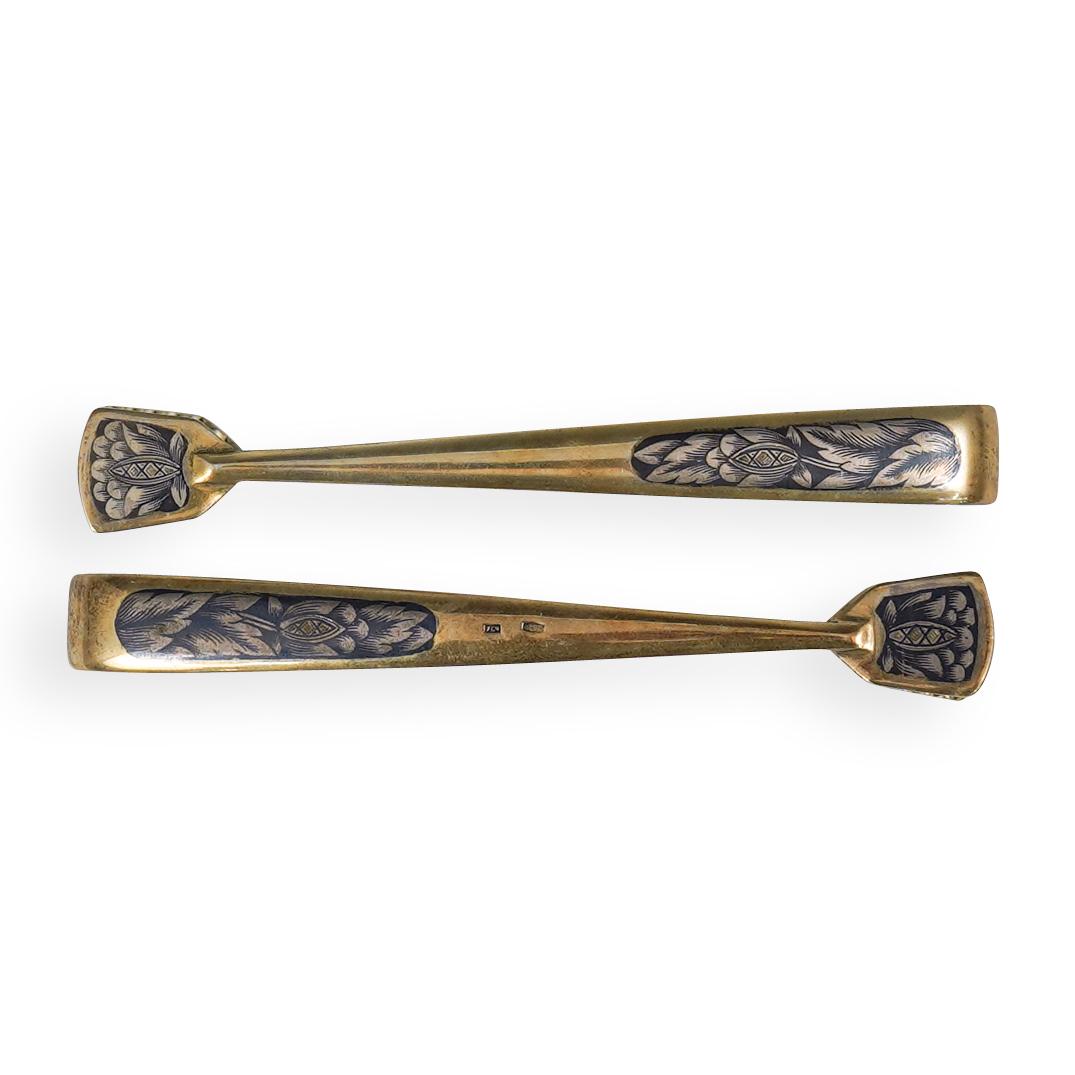 Pair of Russian Silver Silver Sugar Tongs (1 of 4)