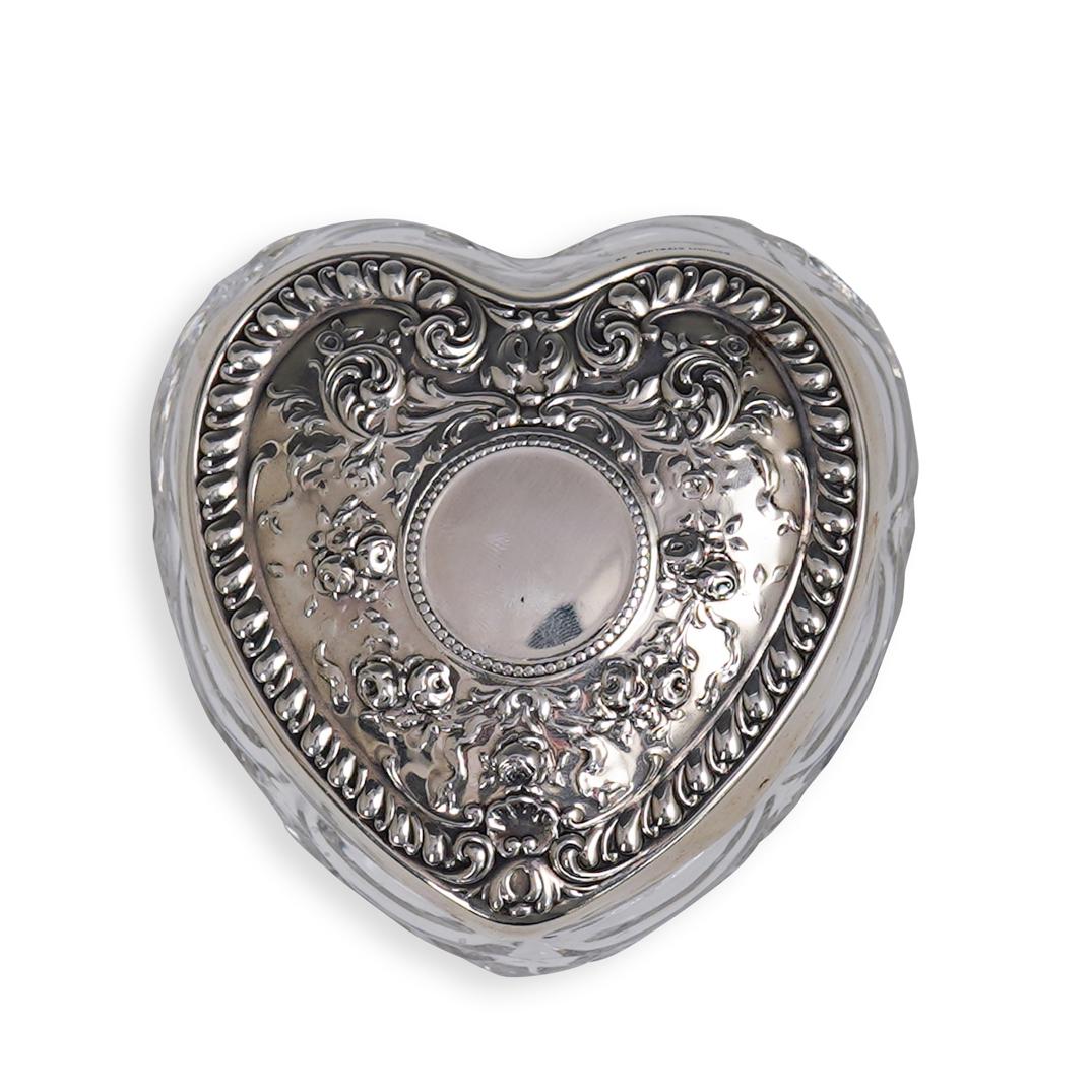 Gorham Glass and Sterling Heart Box (1 of 3)