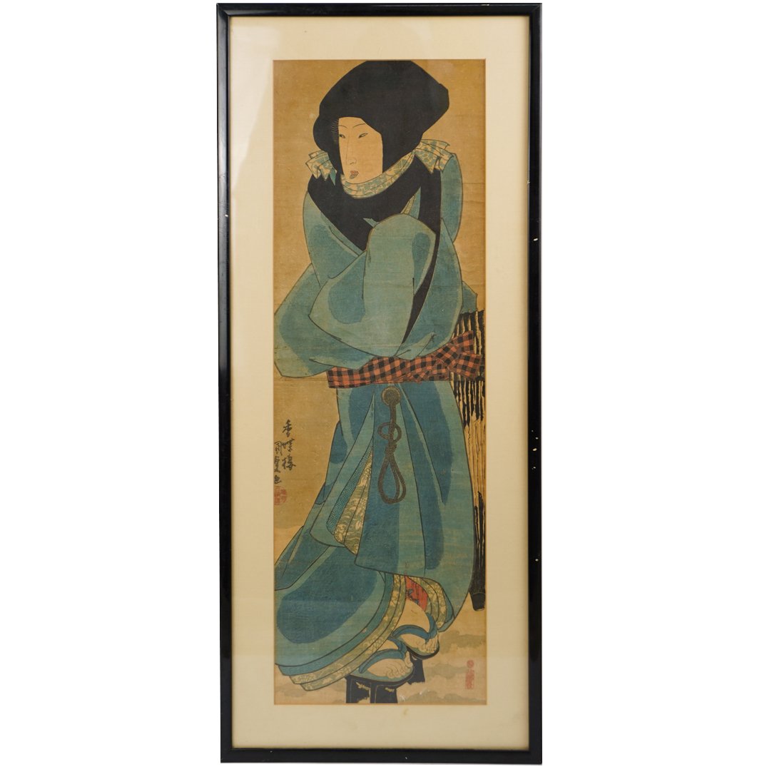 Framed Japanese Woodblock Print (1 of 3)